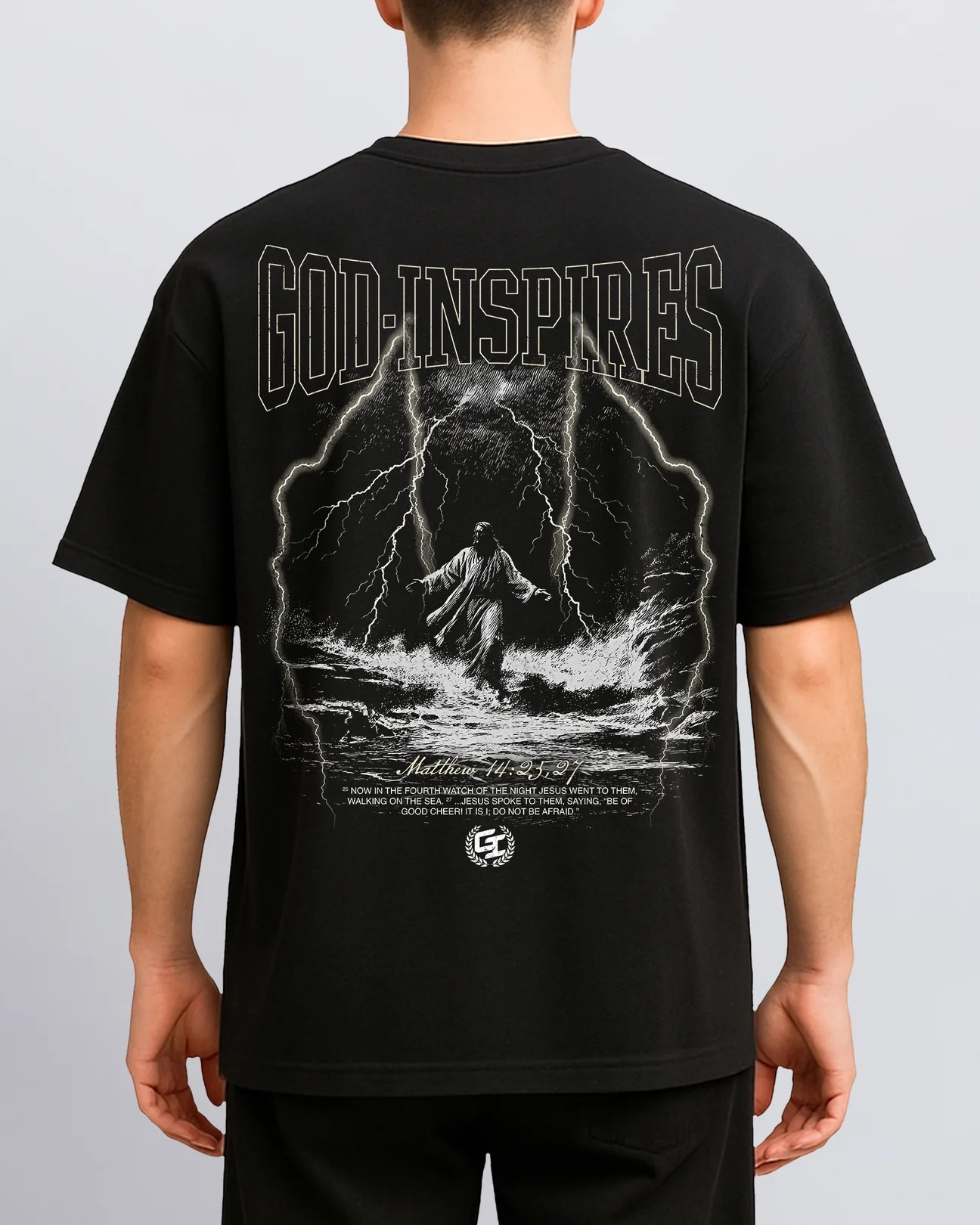 Alternative view of Jesus Walks on Water' T-Shirt