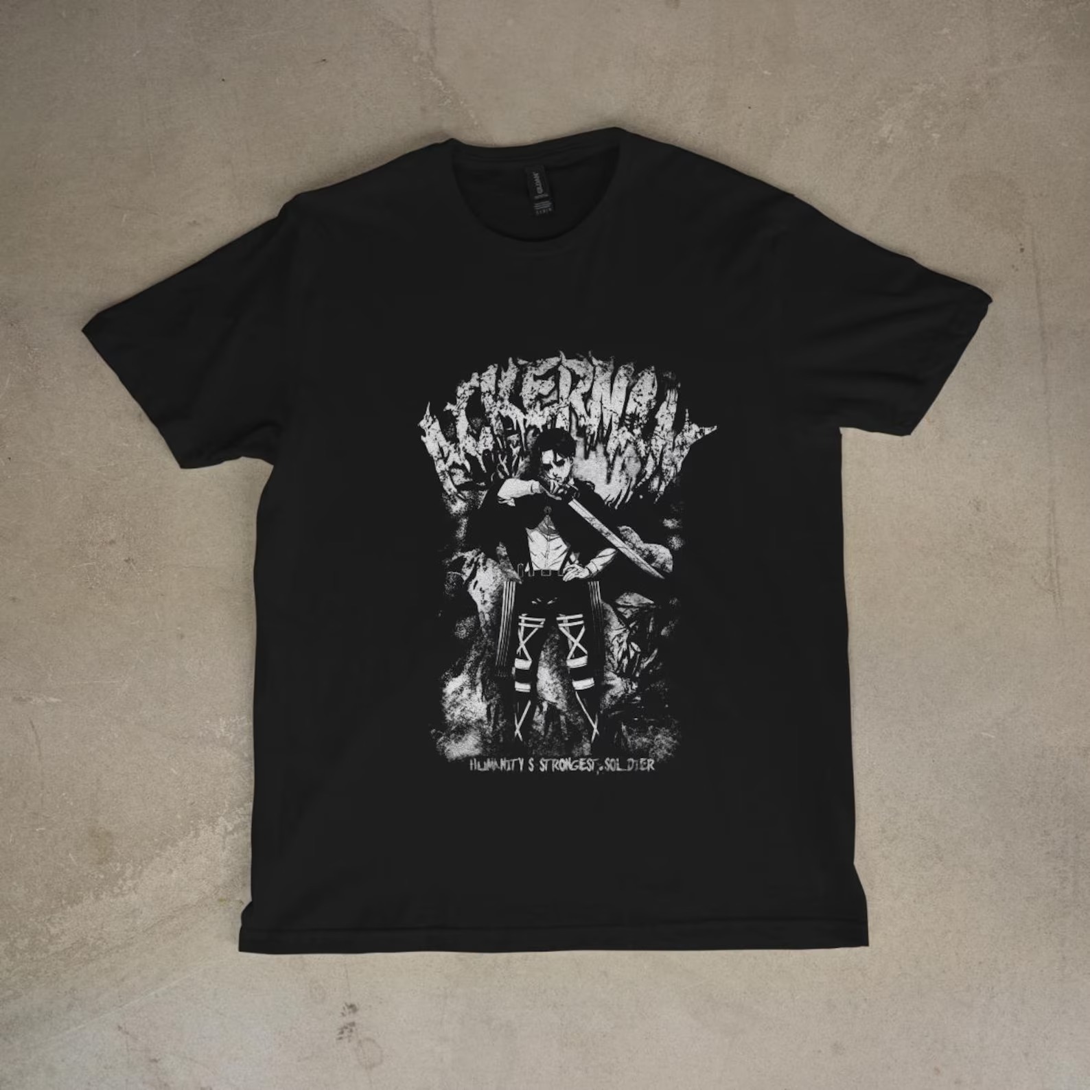 Levi T-Shirt: Attack on Titan Captain – Japanese Anime Streetwear Battle Style