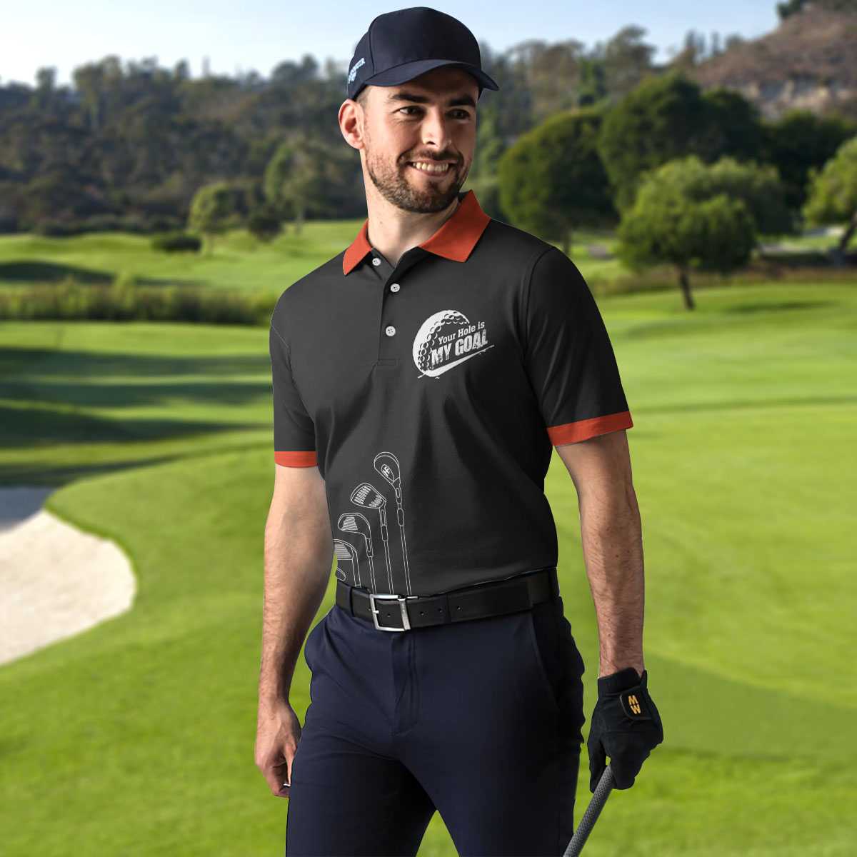 Life Is Full Of Important Choices Golf Clubs Polo Shirt, Your Hole Is My Goal Polo Shirt, Best Golf Shirt For Men