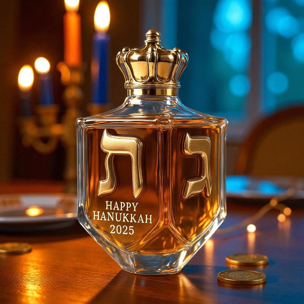 Alternative view of Light Up Your Celebrations: Happy Hanukkah 2025 Decanter!