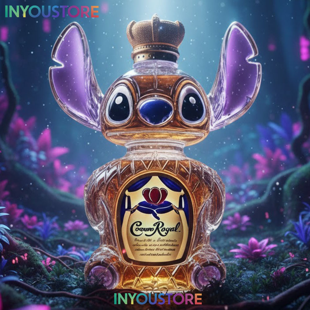 Lilo-Stitch Funny Crown Royal Whiskey Bottle - Image 3