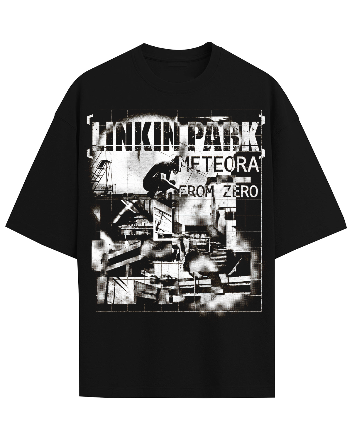 Linkin Park Meteora Glitch Vintage 2000s Nu Metal Bootleg Washed Y2K