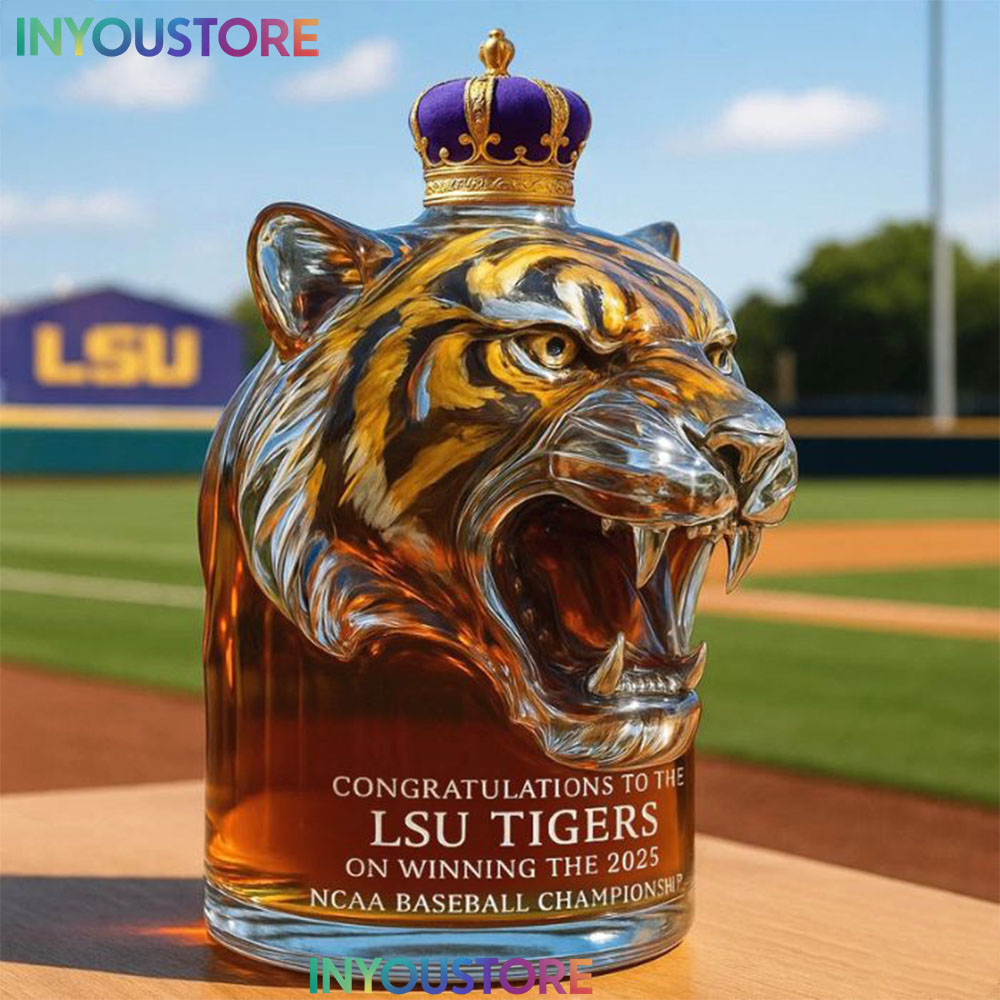 LSU Tigers 2025 NCAA Championship Whiskey Bottle