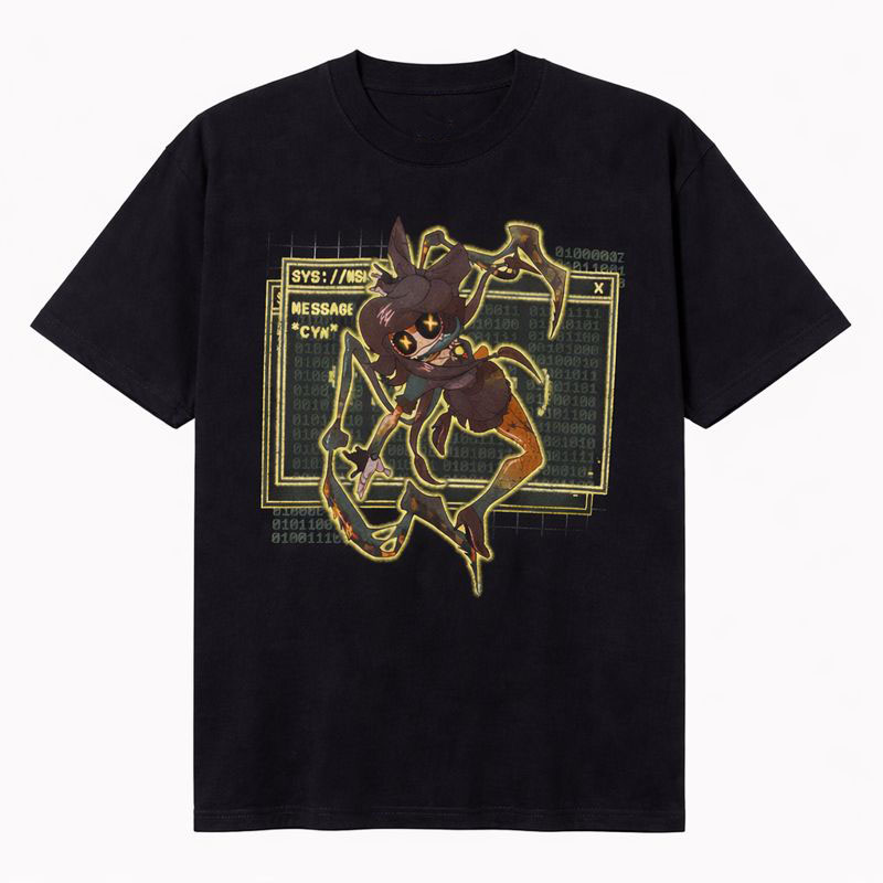 Men's Murder Drones Graphic Oversized T-Shirt Cyn Absolute Solver Cotton Black Adult Size S-4XL