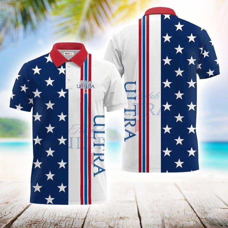 Michelob Ultra Fourth Of July Polo Shirt