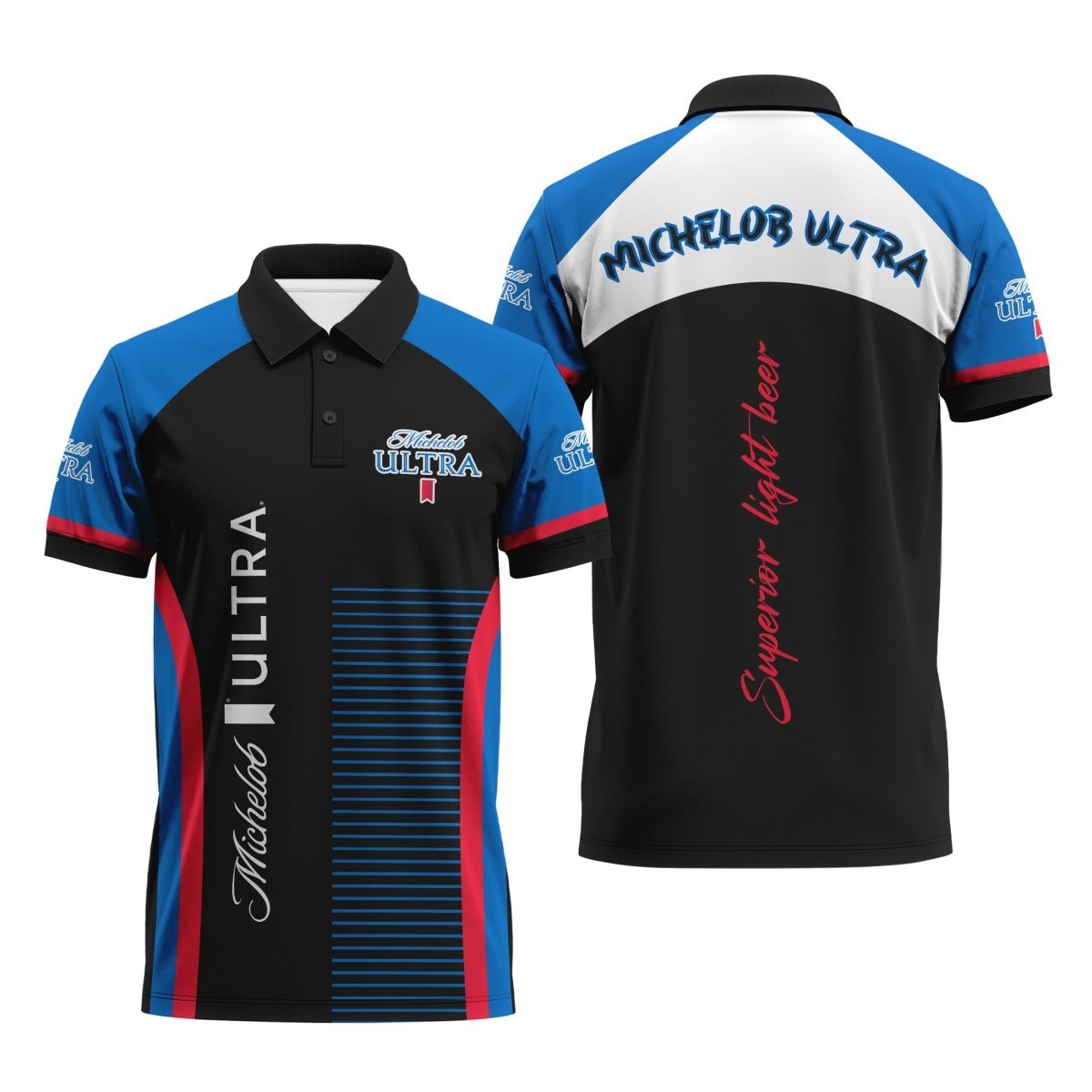 Michelob Ultra Vintage Superior Light Beer Polo Shirt