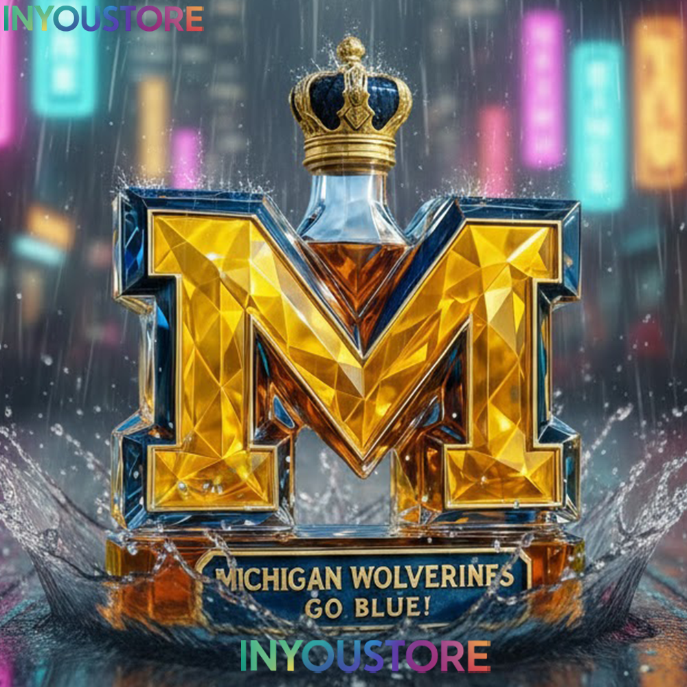 Michigan Wolverines Football Custom Whisky Bottle - Image 4