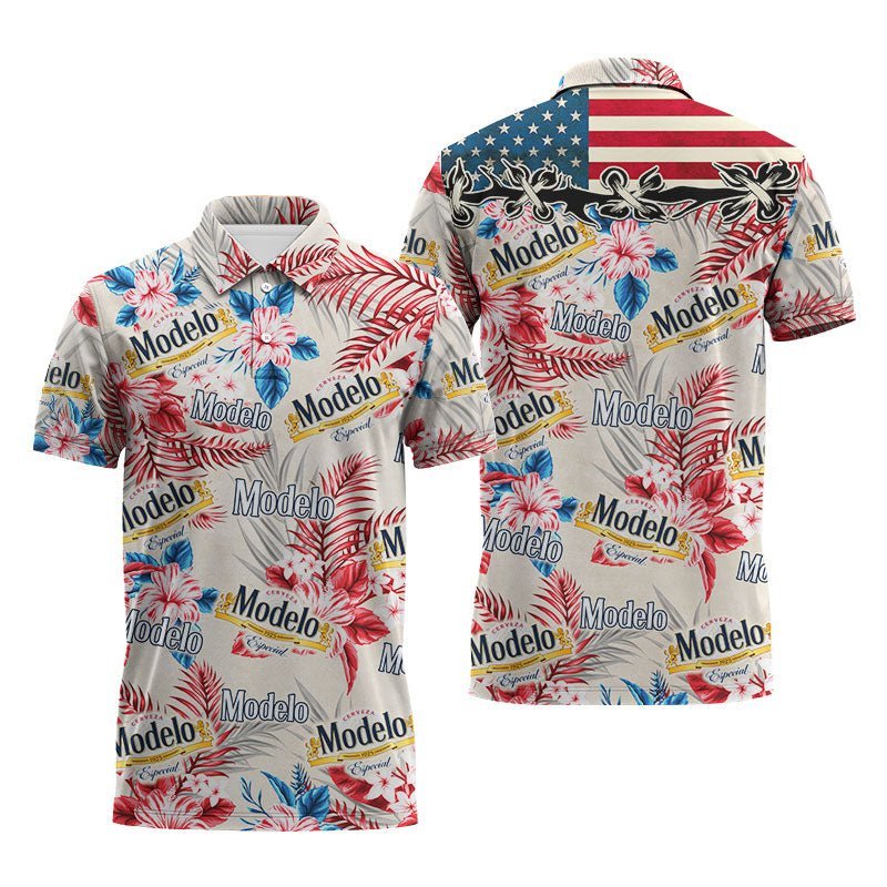 Modelo Tropical Summer Polo Shirt