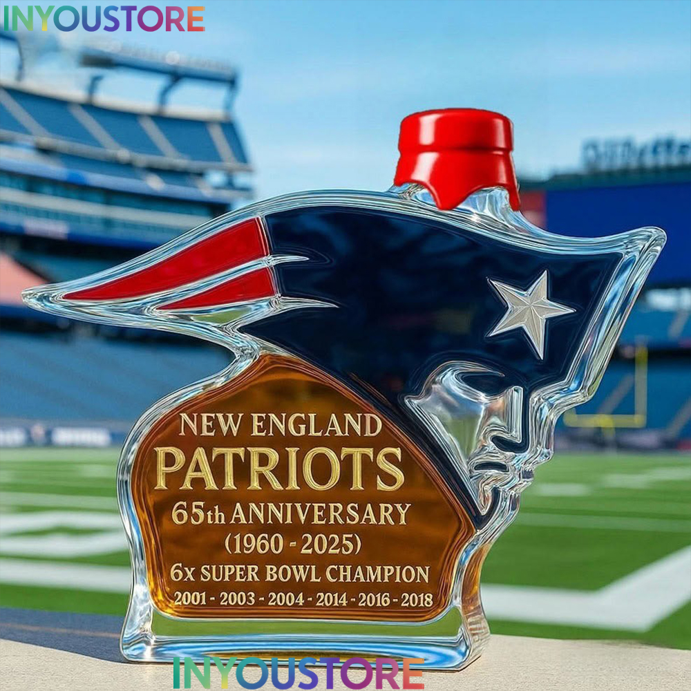 New England Patriots Whiskey Bottle