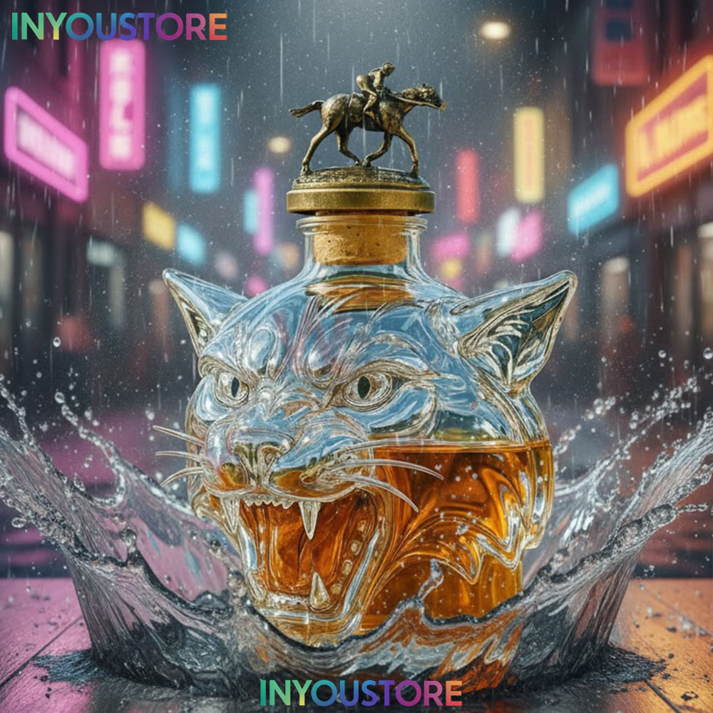 New Kentucky Wildcat Mascot Whiskey Bottle - Image 4