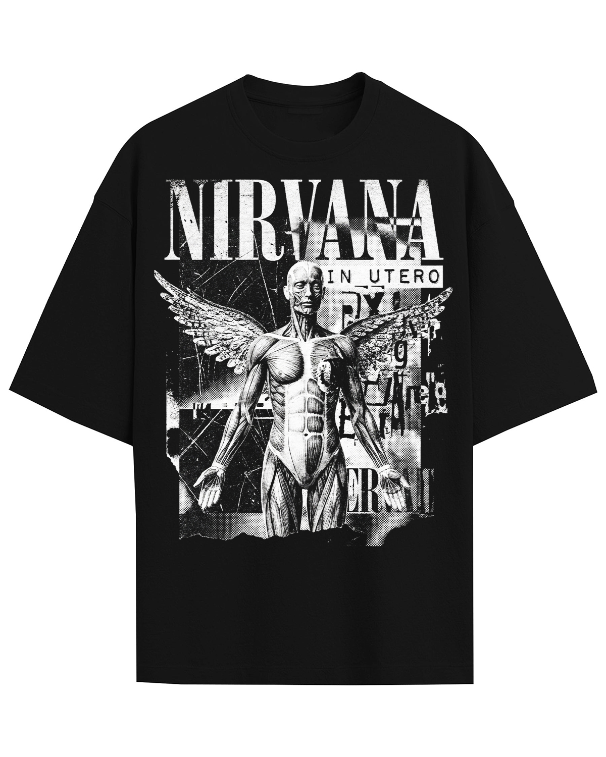 Nirvana In Utero Era Vintage 90s Grunge Bootleg Washed Alternative