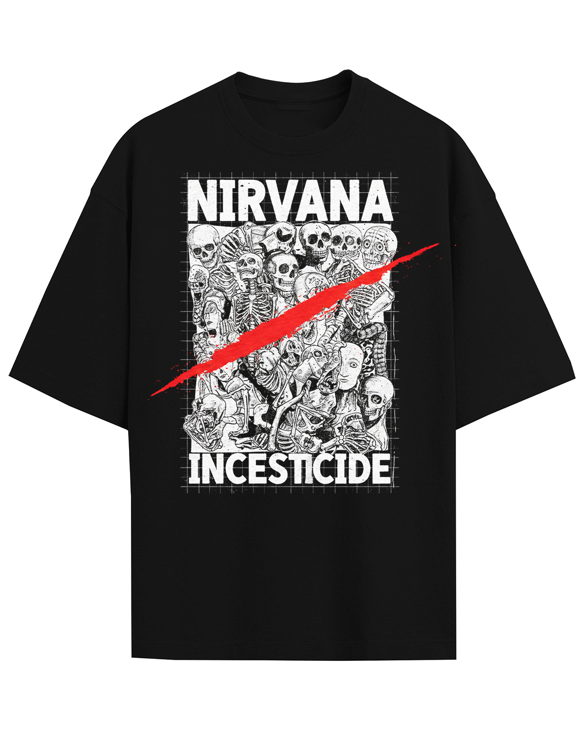 Nirvana Incesticide Era 90s Grunge Punk Vintage Bootleg Washed