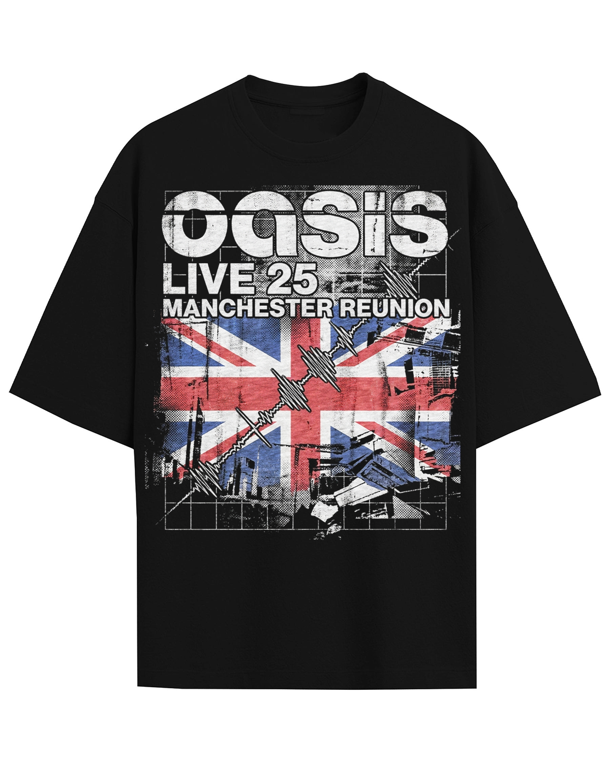 Oasis Live 25 Reunion 90s Britpop Manchester Era Vintage Bootleg Oversized
