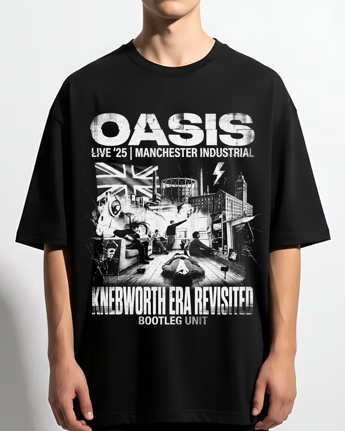 Alternative view of Oasis Live 25 Reunion Britpop Manchester Legend Vintage 90s Rock Bootleg