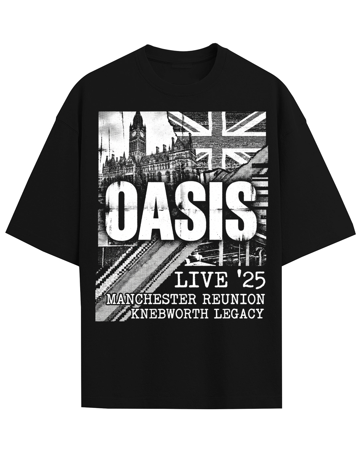 Oasis Live 25 Reunion Britpop Manchester Legend Vintage 90s Style Bootleg