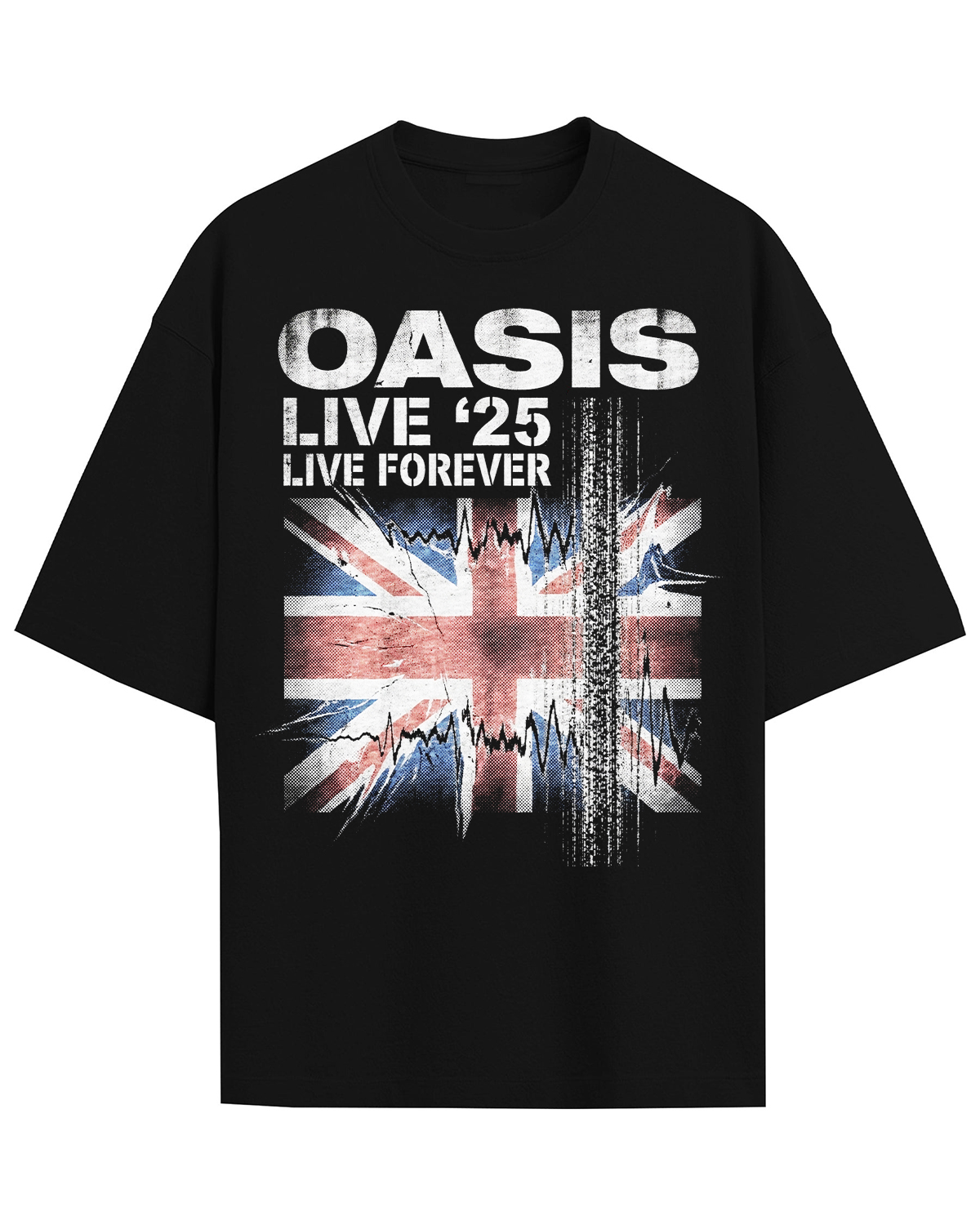 Oasis Live Forever 25 Vintage Britpop Reunion Bootleg Washed Distortion