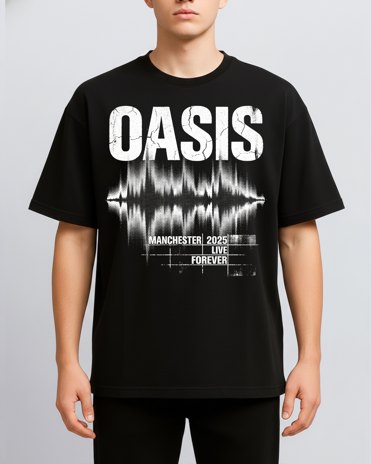 Alternative view of Oasis Reunion 2025 Britpop Legend Era Vintage 90s Bootleg Style