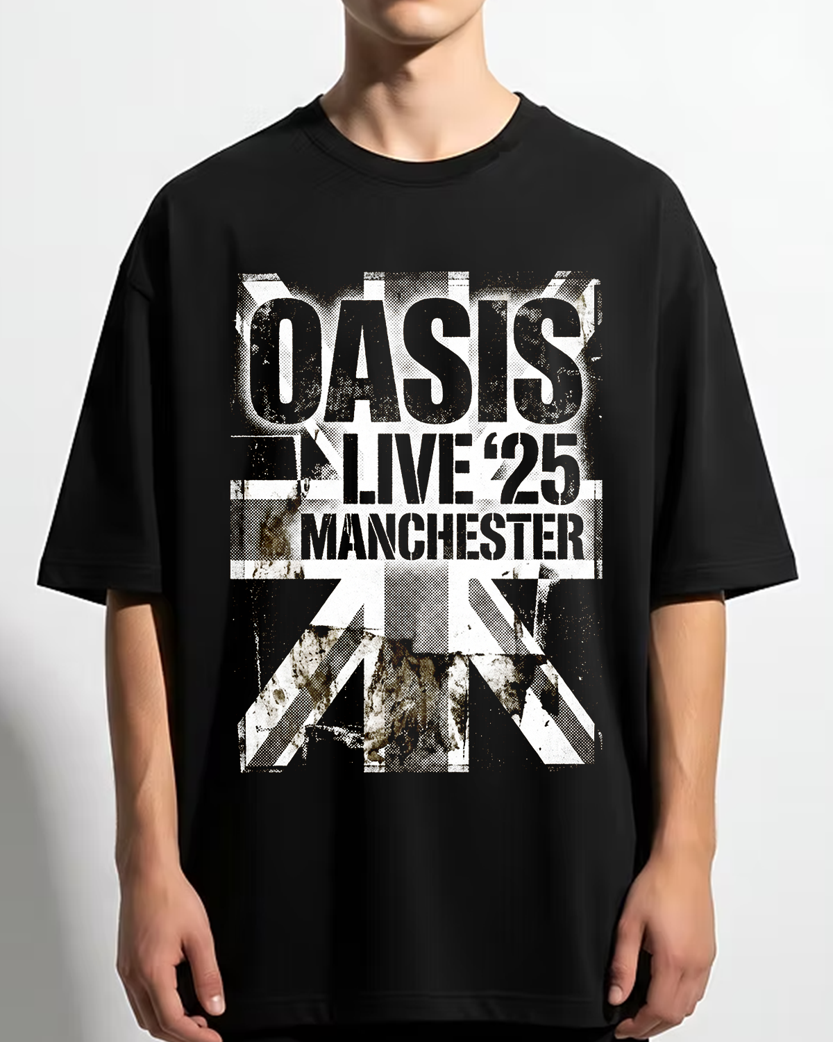 Oasis Reunion Live 25 Vintage 90s Britpop Bootleg Distressed Rock - Image 3