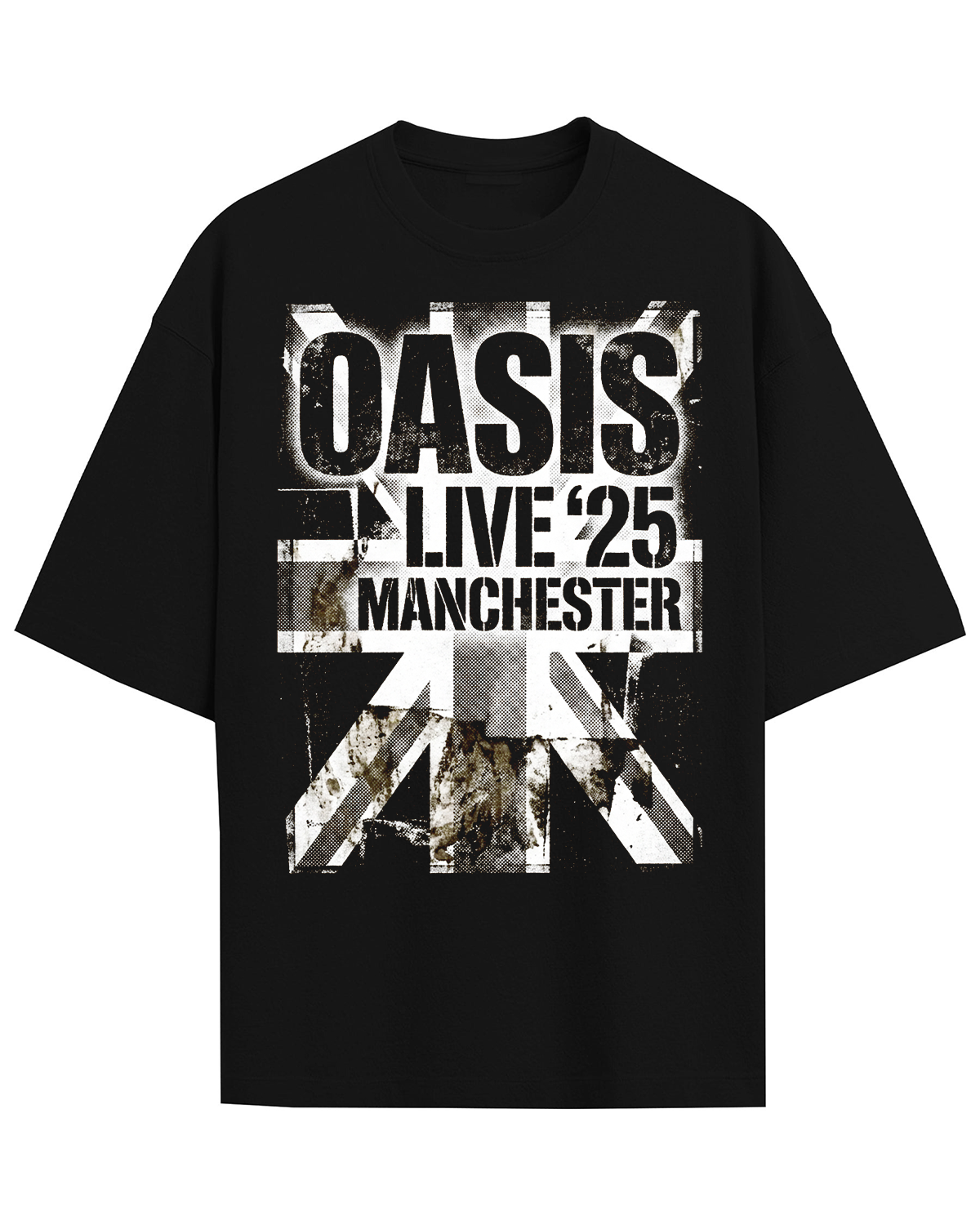Oasis Reunion Live 25 Vintage 90s Britpop Bootleg Distressed Rock