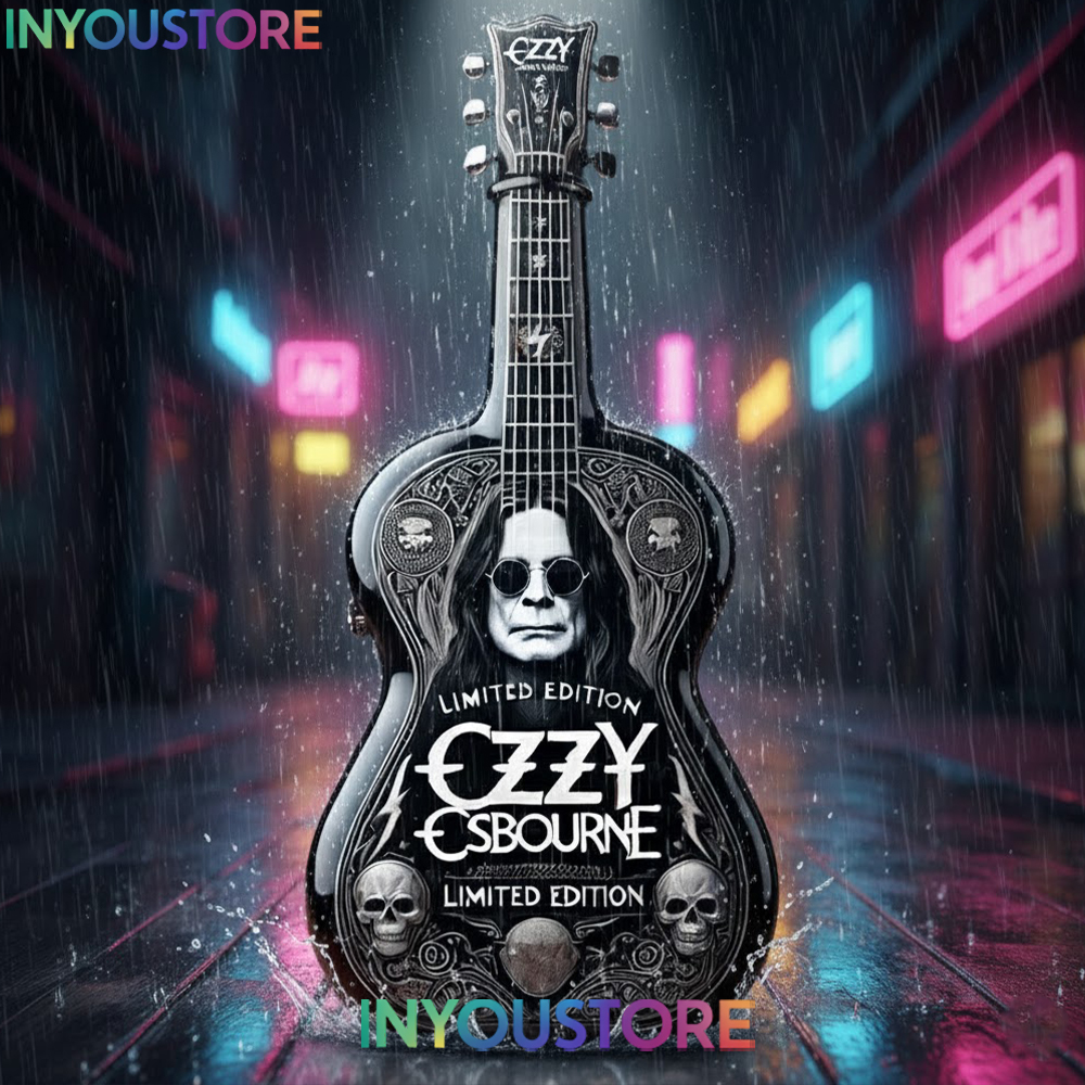 Ozzy Osbourne Limited Edition Guitar Whiskey Decanter – Rock & Metal Collector Gift - Image 3