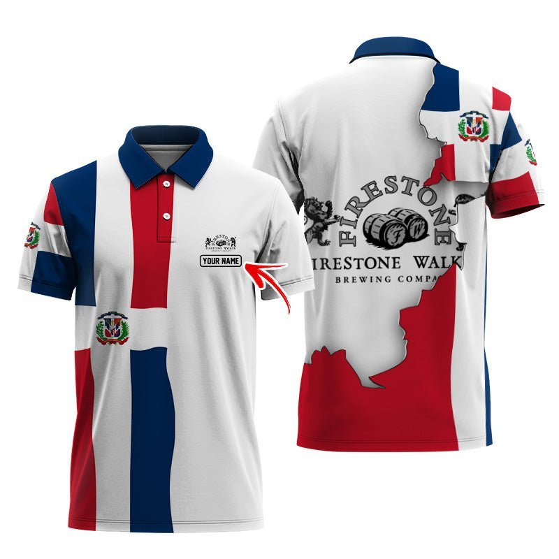 Personalized Firestone Walker Dominican Colors Polo Shirt