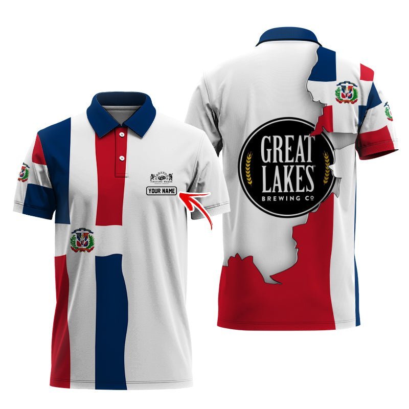 Personalized Great Lakes Dominican Colors Polo Shirt