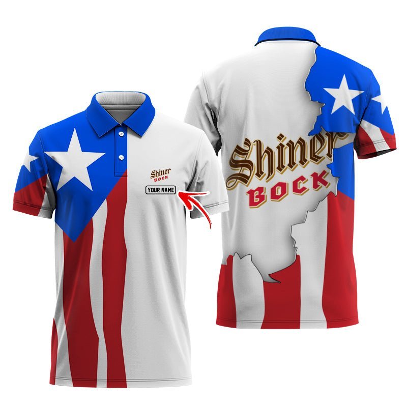 Personalized Shiner Bock Puerto Rico Polo Shirt