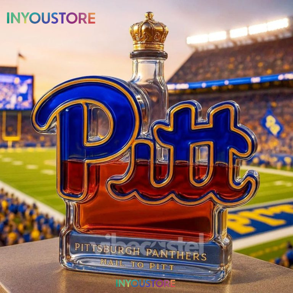 Pittsburgh Panthers Limited Edition Whiskey Bottle