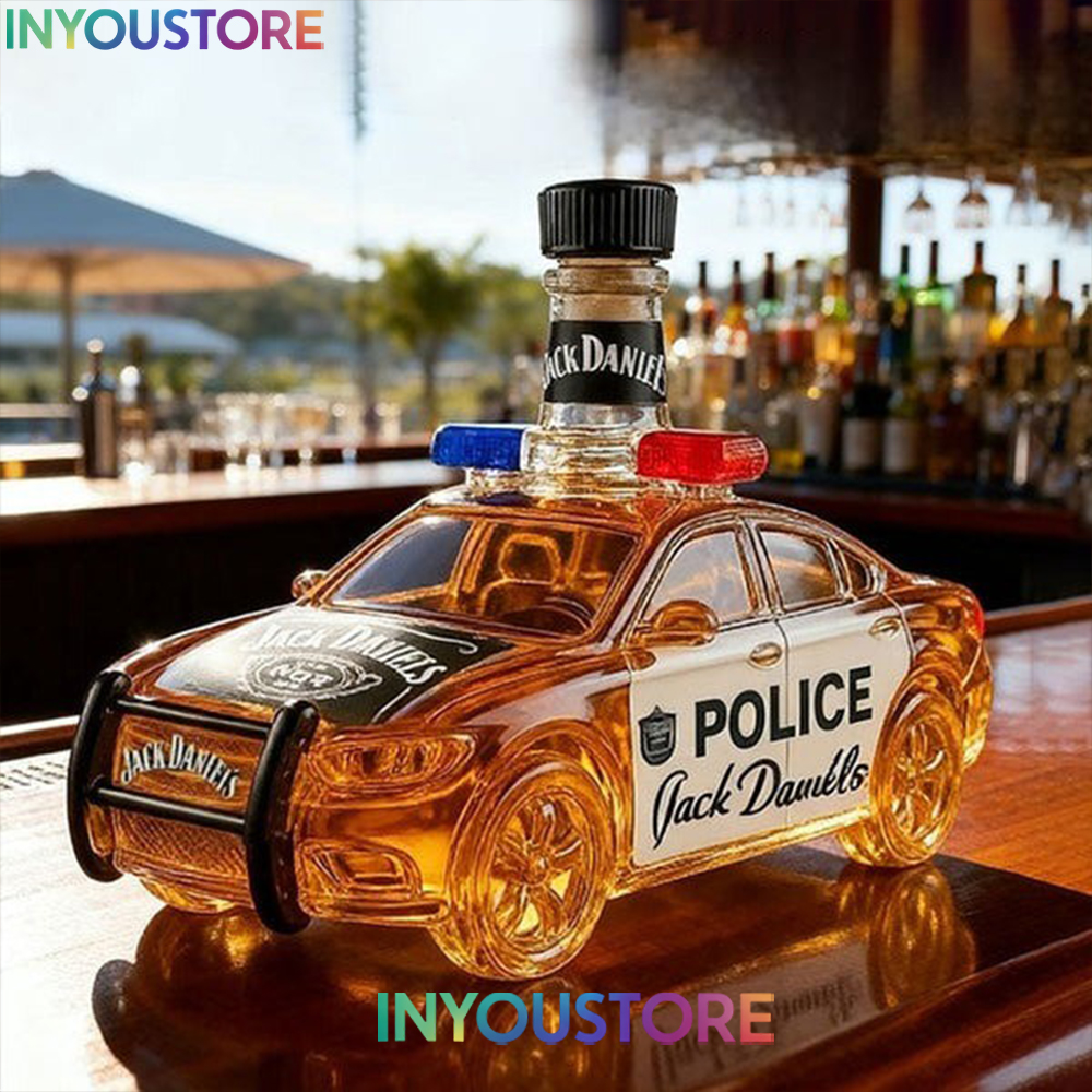 Police Car Whiskey Bottle