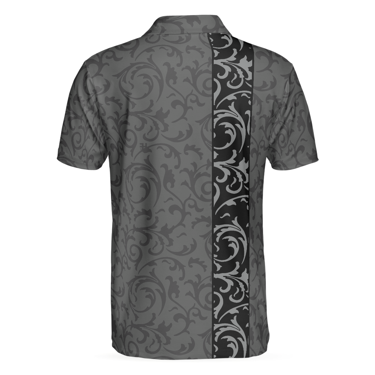 Alternative view of Premium Floral Modern Style Short Sleeve Polo Shirt, Floral Pattern Polo Shirt, Best Golf Shirt For Men