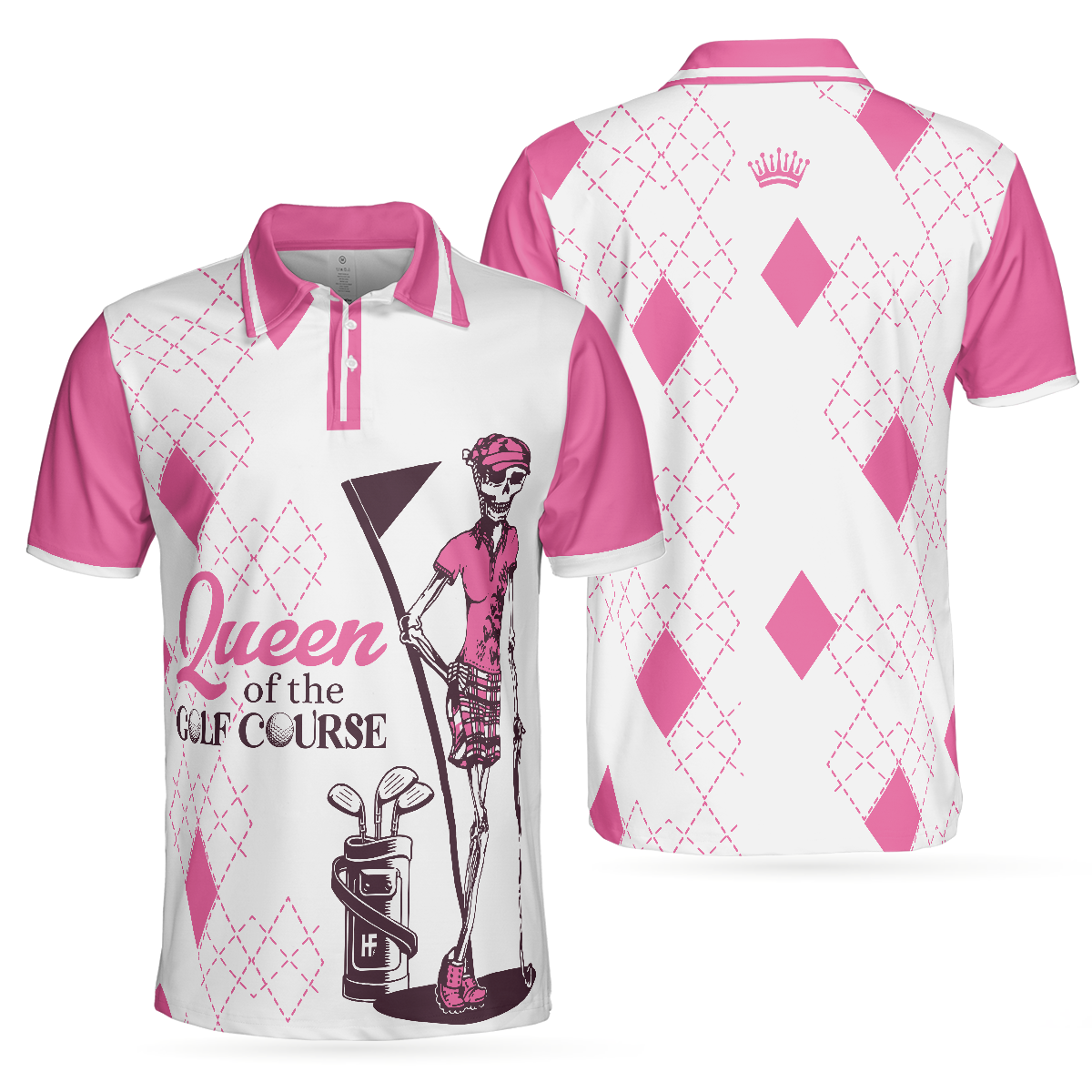 Queen Of The Golf Course Short Sleeve Polo Shirt, Polo Shirts For Men And Women