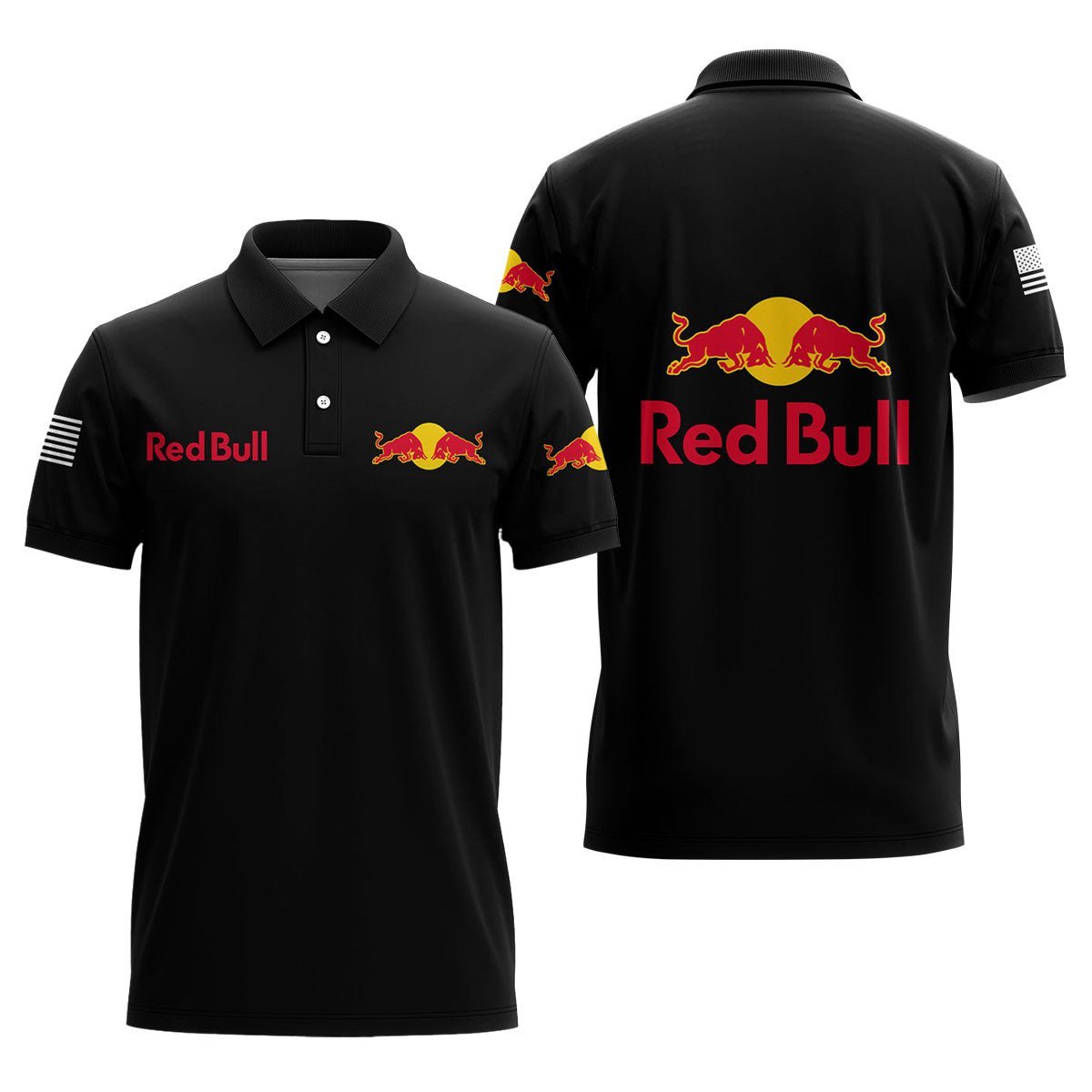 Red Bull USA Flag Polo Shirt