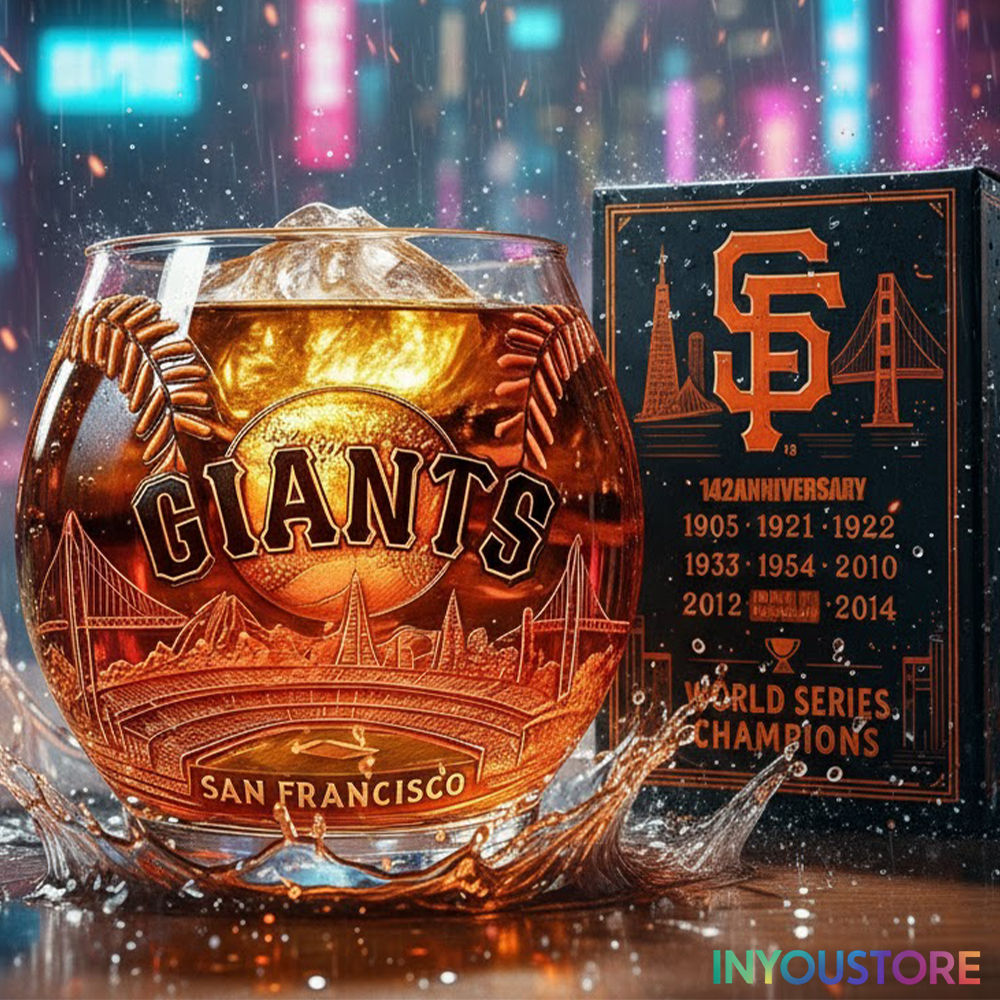 San Francisco Giants Collector Whiskey Glass - Image 3
