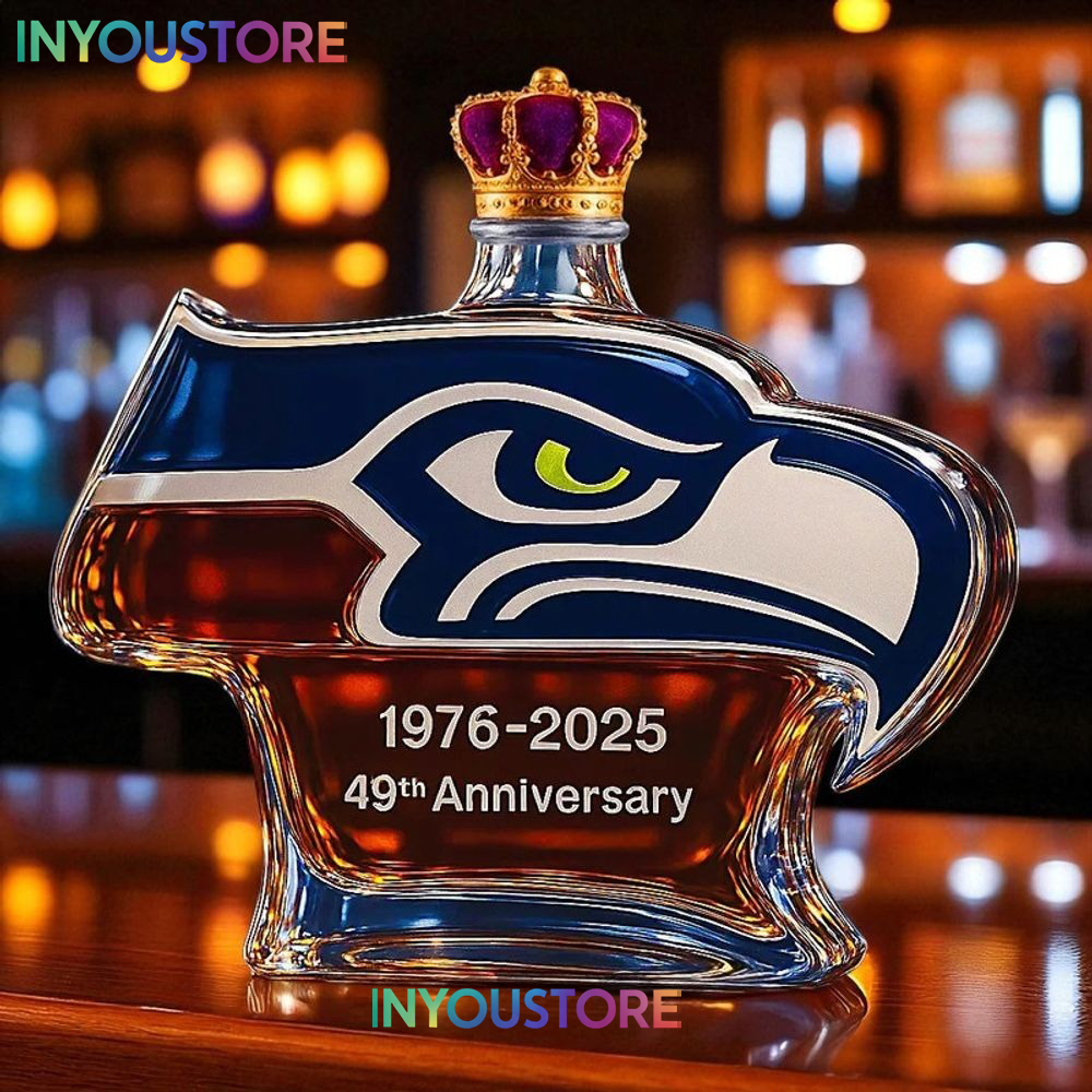 Seattle Seahawks 49th Anniversary Whiskey Bottle - Image 3
