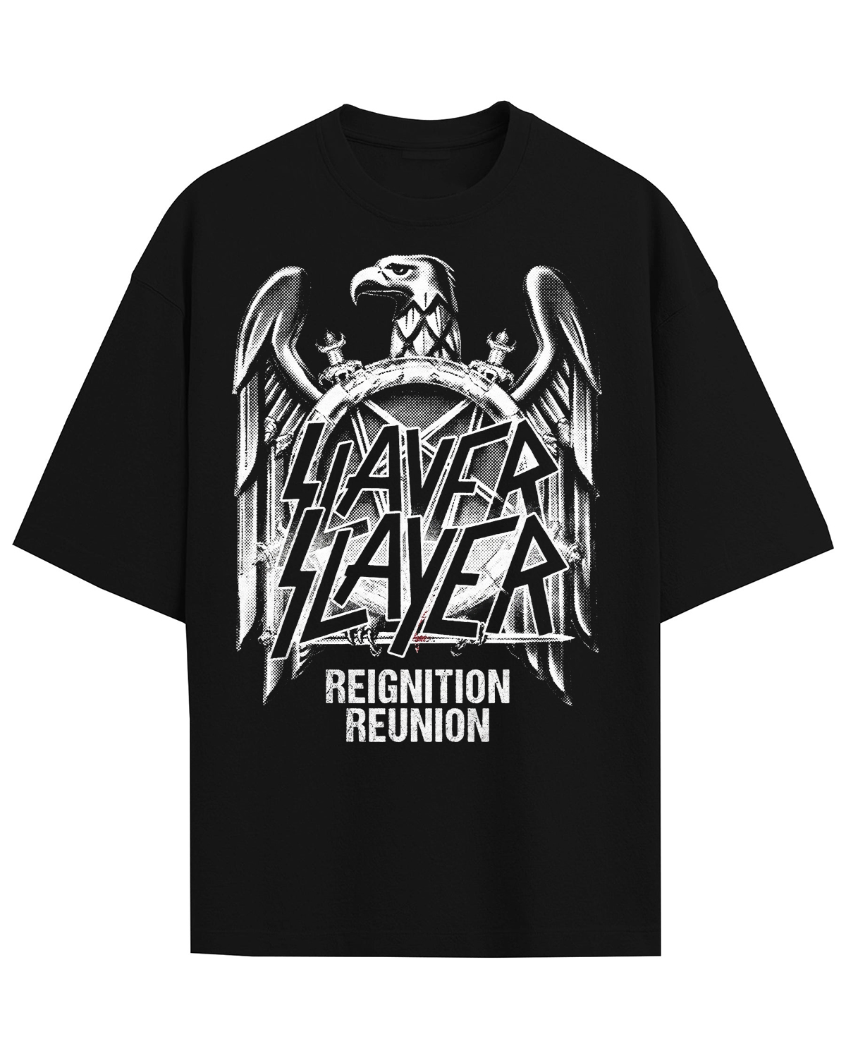 Slayer Reignition Era Vintage 80s Thrash Metal Bootleg Distressed