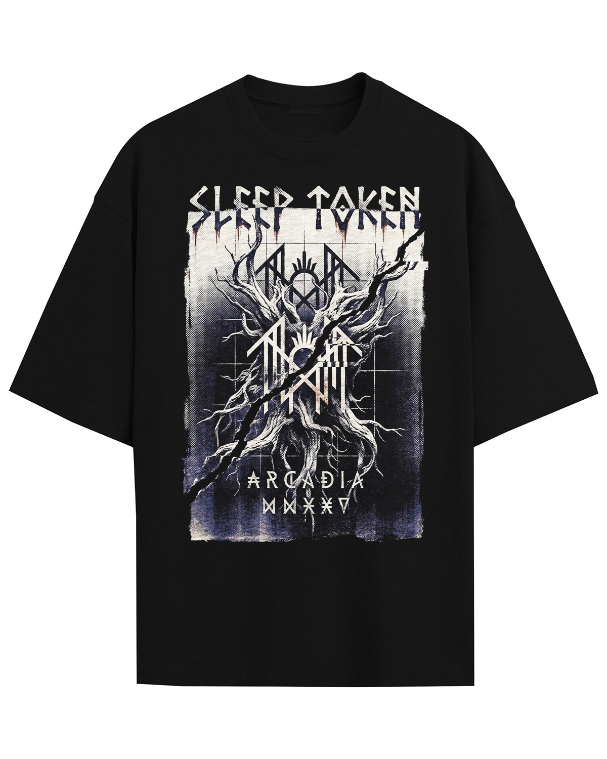 Sleep Token Arcadia Era Vintage Occult Metal Bootleg Washed Gothic