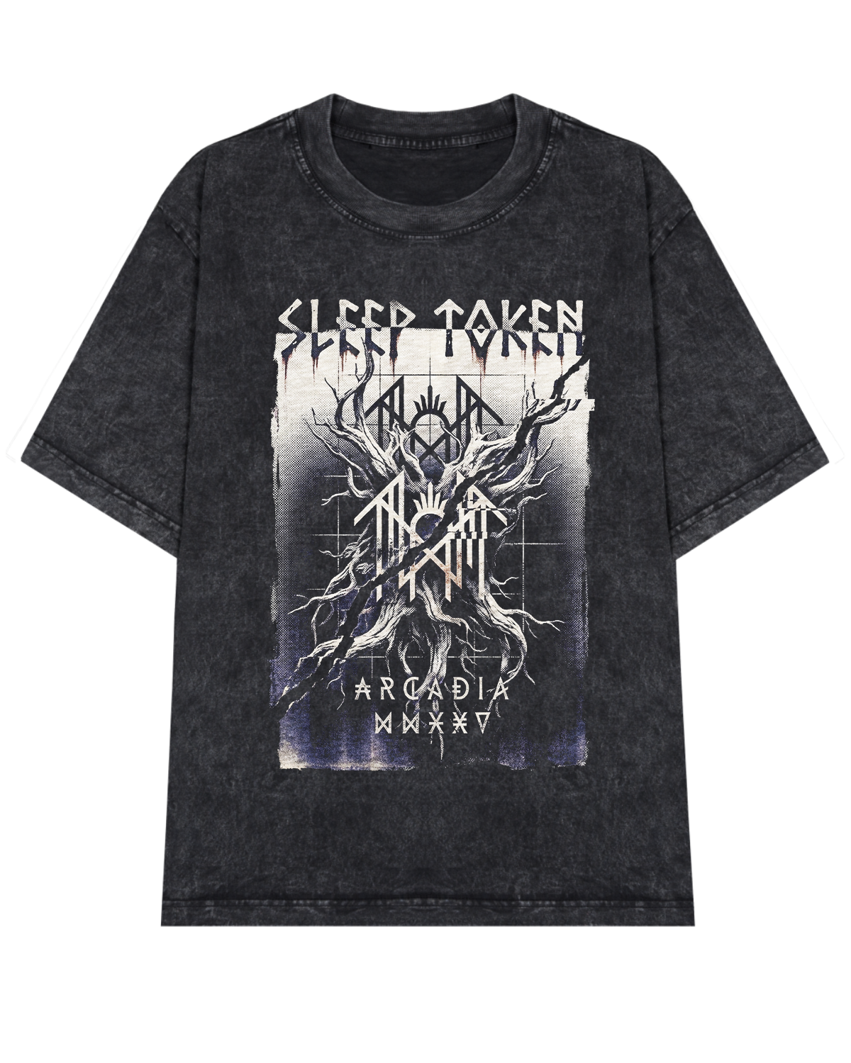 Alternative view of Sleep Token Arcadia Era Vintage Occult Metal Bootleg Washed Gothic