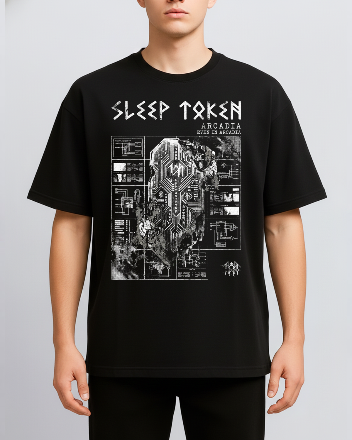 Alternative view of Sleep Token Arcadia Progressive Metal Lore Vintage Sci-Fi Bootleg Style