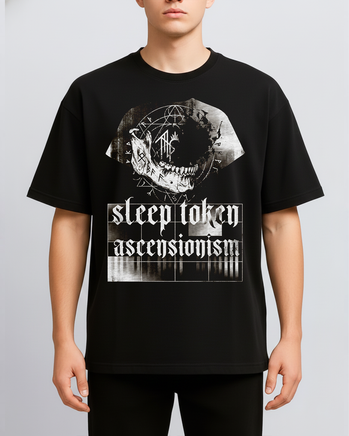 Alternative view of Sleep Token Eden Cult Vintage Heavy Metal Ritual Bootleg Washed Graphic