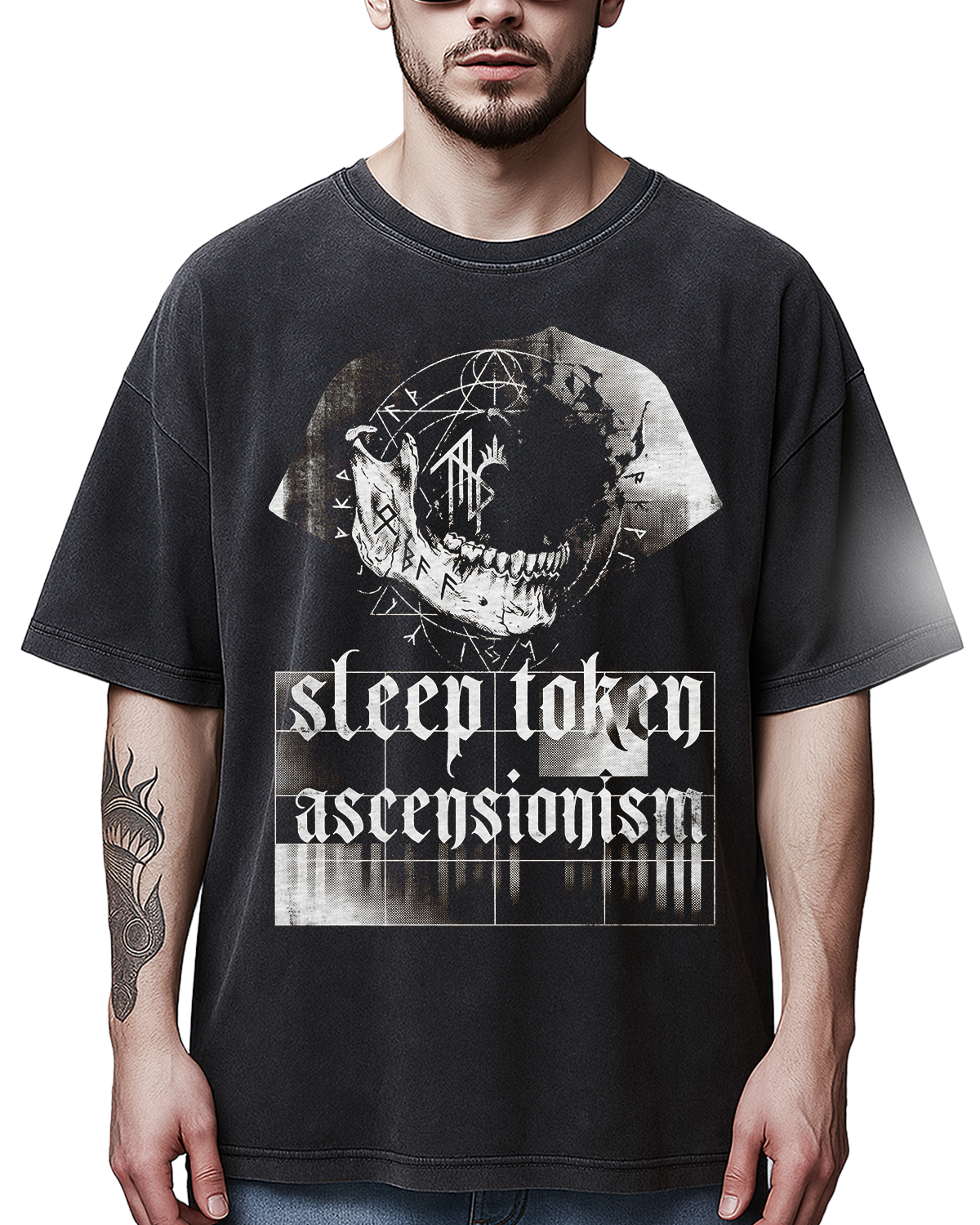 Sleep Token Eden Cult Vintage Heavy Metal Ritual Bootleg Washed Graphic - Image 6