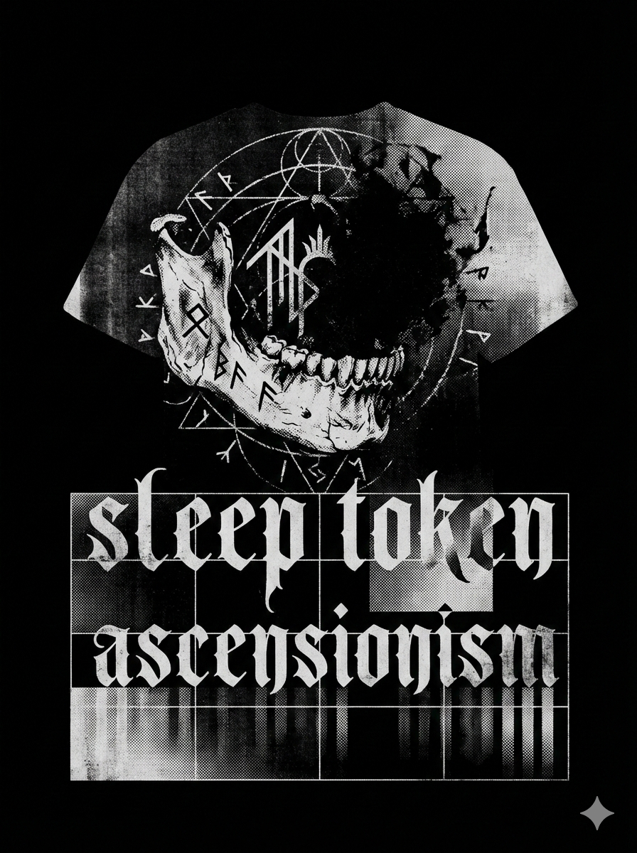 Sleep Token Eden Cult Vintage Heavy Metal Ritual Bootleg Washed Graphic - Image 4