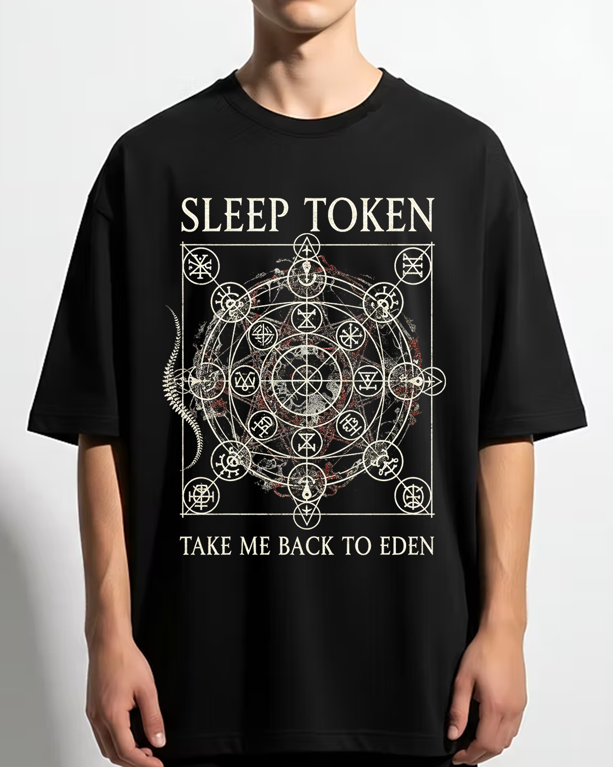 Sleep Token Eden Era Modern Progressive Metal Vintage Bootleg Washed Style - Image 5