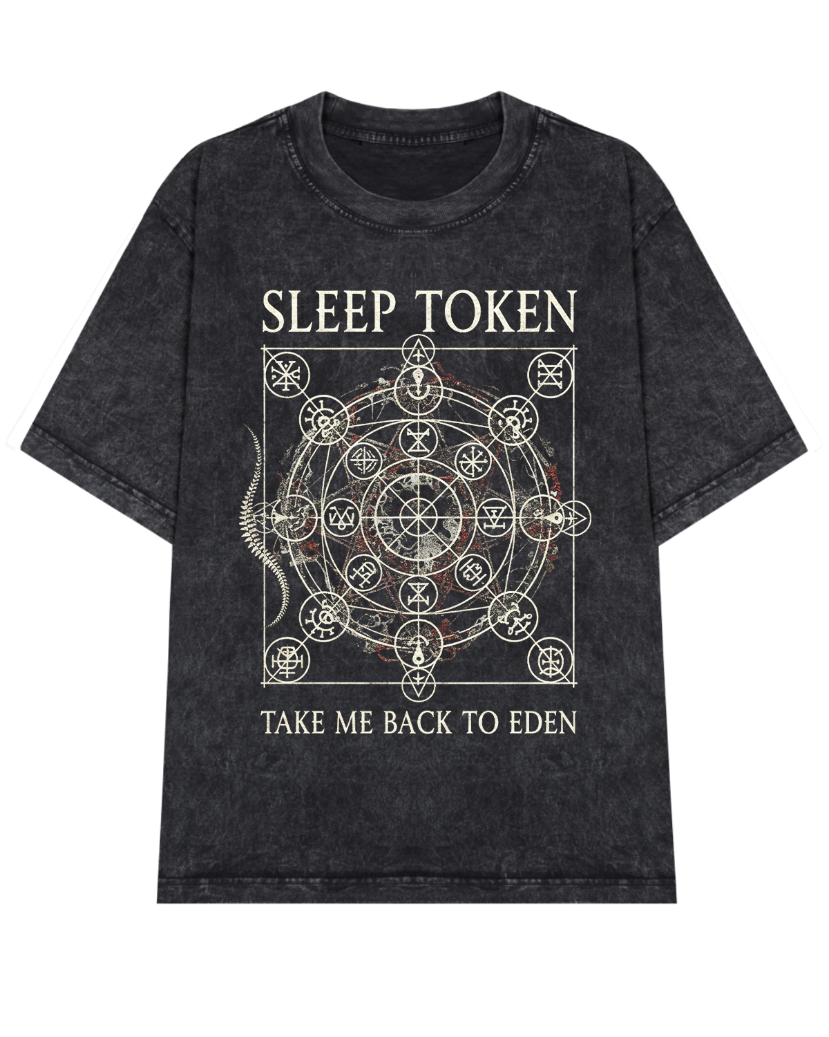 Sleep Token Eden Era Modern Progressive Metal Vintage Bootleg Washed Style - Image 3
