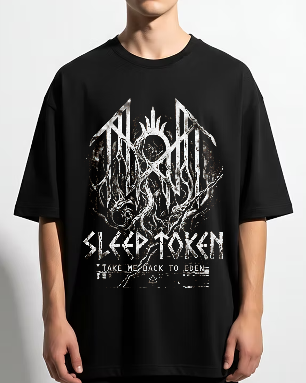 Sleep Token Eden Era Occult Metal Aesthetic Vintage Wash Heavyweight - Image 5