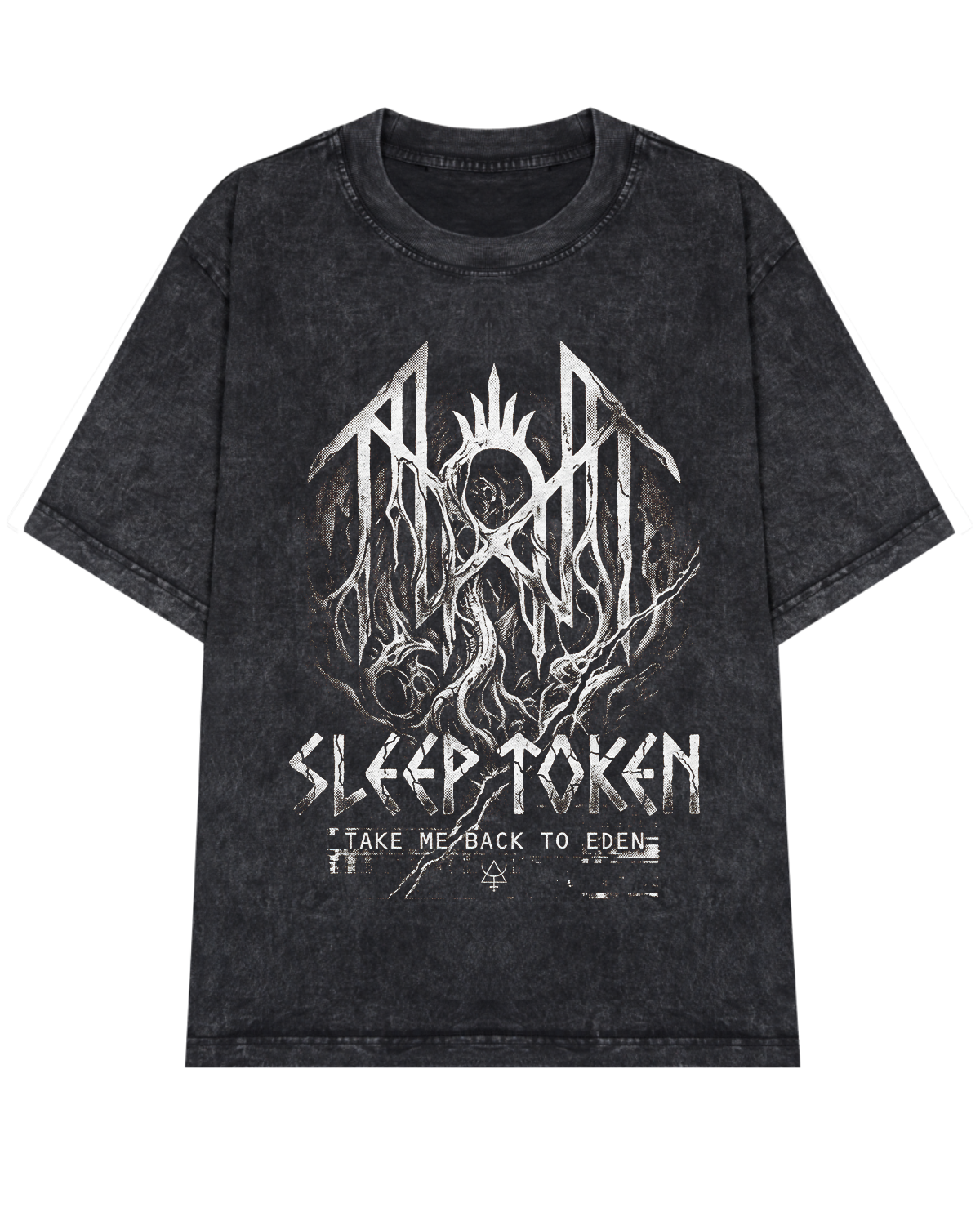 Alternative view of Sleep Token Eden Era Occult Metal Aesthetic Vintage Wash Heavyweight
