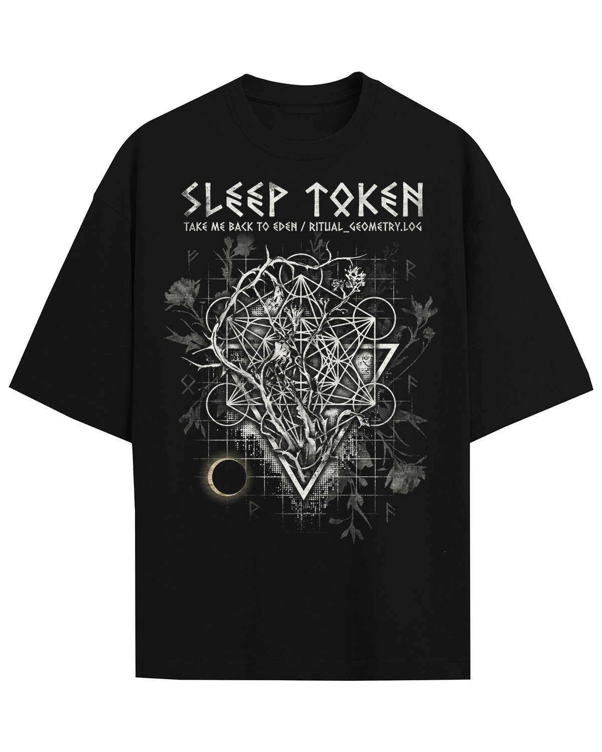 Sleep Token Eden Era Occult Metalcore Vintage Washed Heavyweight Boxy