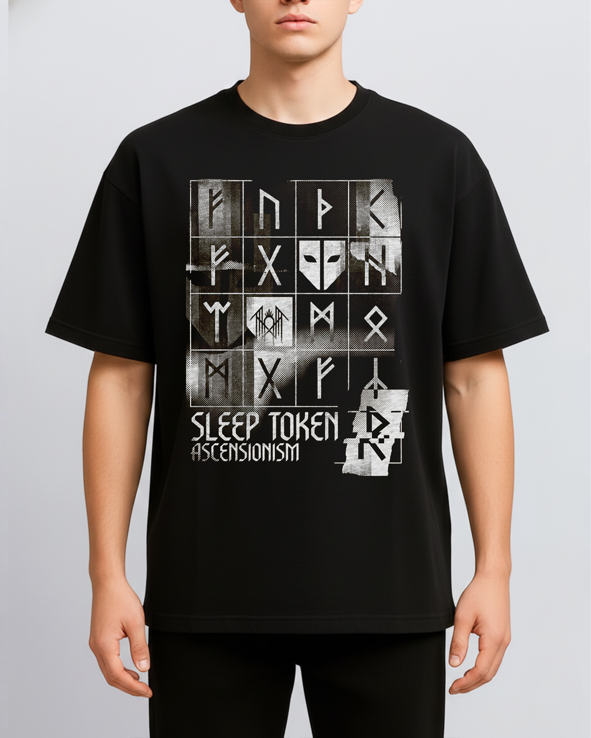 Alternative view of Sleep Token Eden Era Vintage Progressive Metal Lore Bootleg Washed Goth