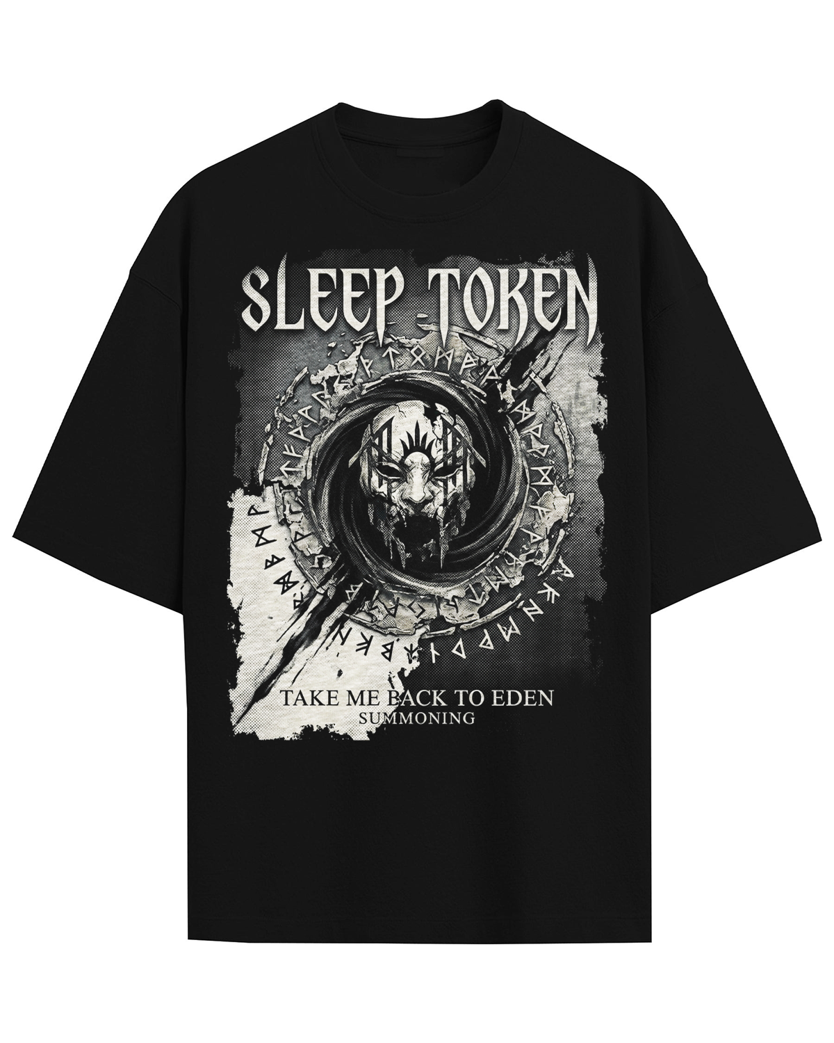 Sleep Token Eden Summoning Modern Metal Cult Aesthetic Vintage Wash Gothic Graph