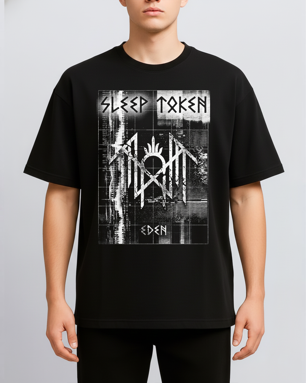 Alternative view of Sleep Token Eden Vintage Progressive Metal Cult Bootleg Washed Rune