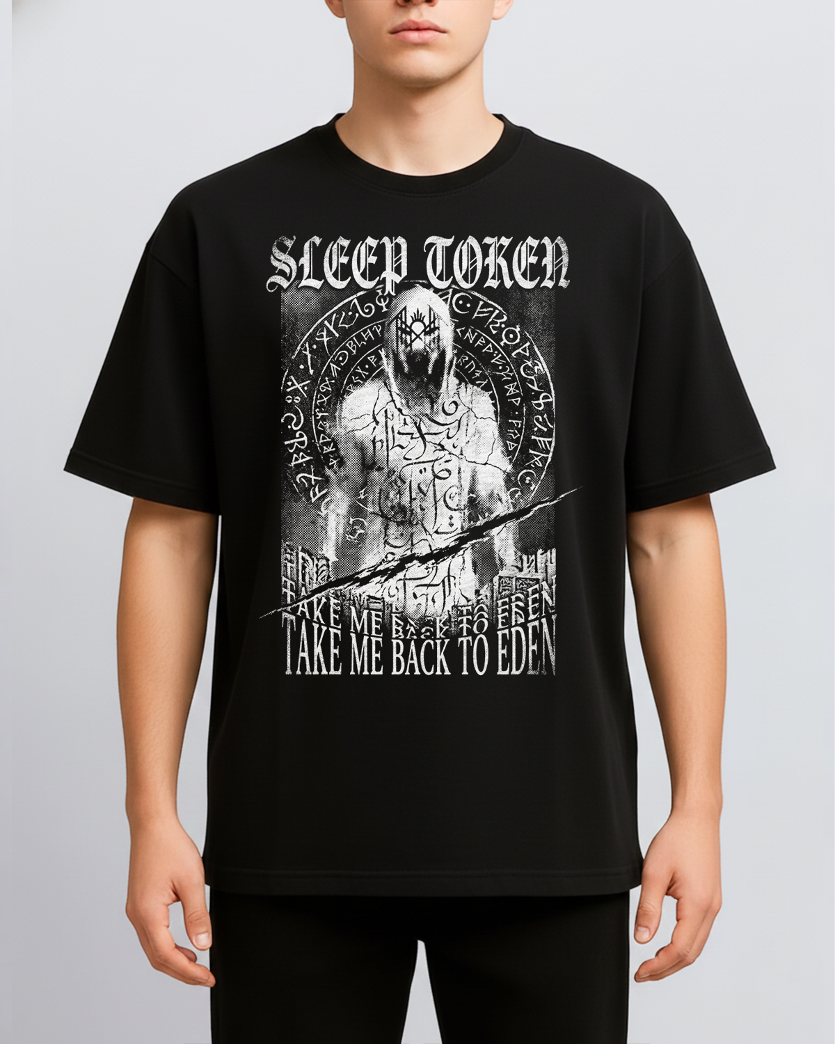 Alternative view of Sleep Token Take Me Back to Eden Occult Metal Vintage Wash Bootleg